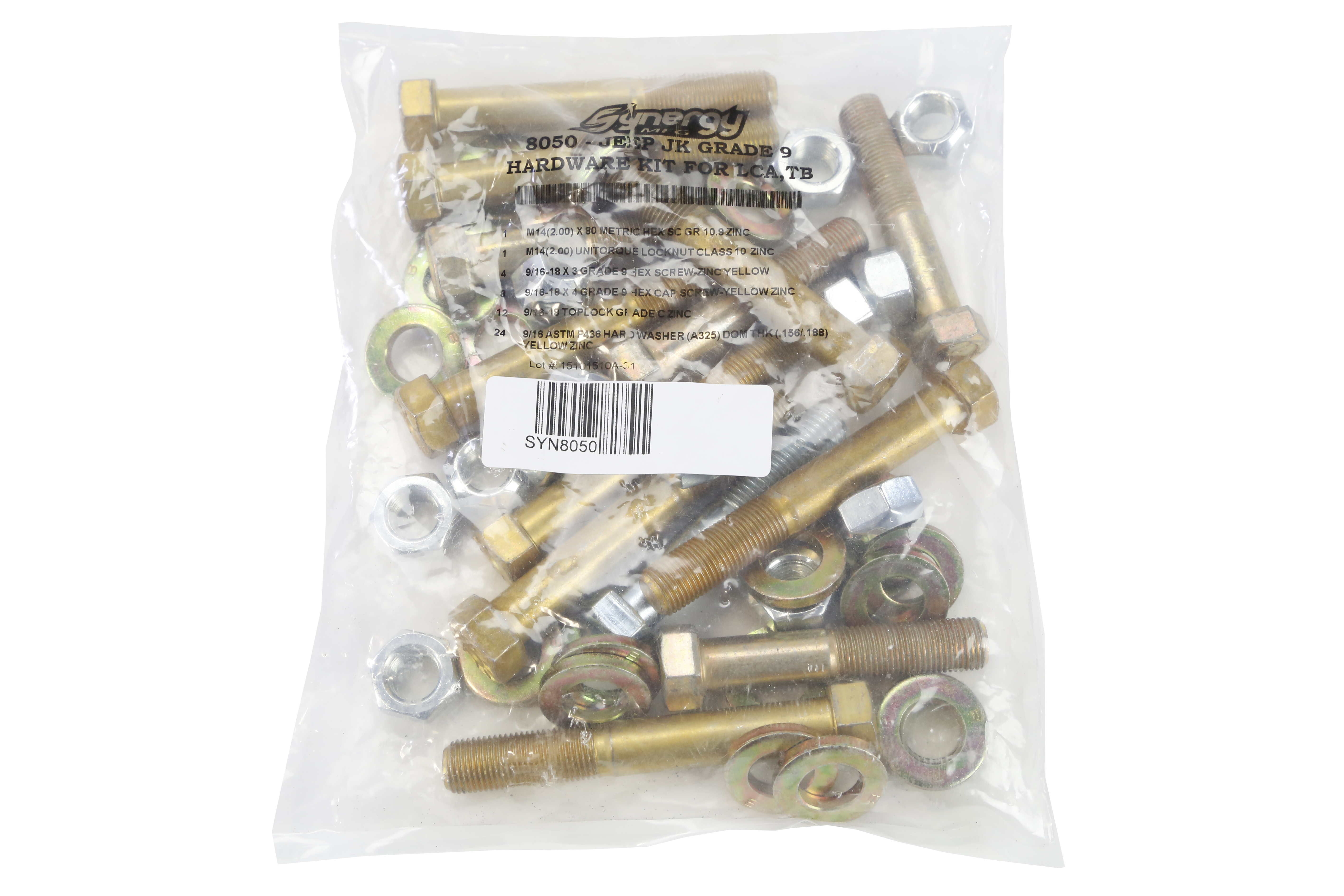 Synergy Manufacturing Lower Control Arm and Track Bar Hardware Kit - JK