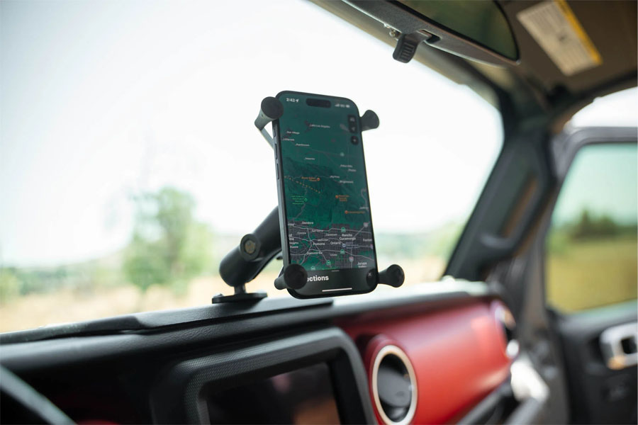 DV8 Offroad Device Dash Mount V2 - 2018-23 JL/ 2020-23 JT