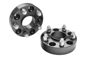 Rugged Ridge 1.5in Wheel Spacers, 5x5 - Black - JT/JL