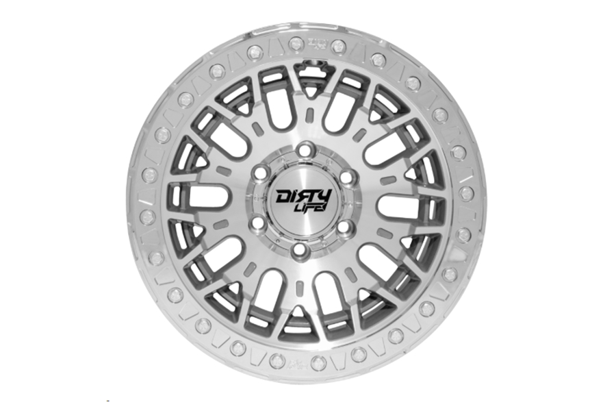 Dirty Life DT-3 9317 Series Beadlock Wheel, 17x9 5x5 -12mm - Machined - JT/JL/JK