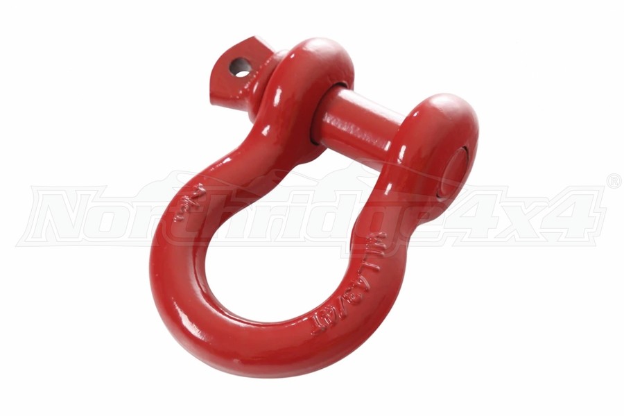 Overland Vehicle Systems 3/4in Recovery Shackle, 4.75-Ton - Red