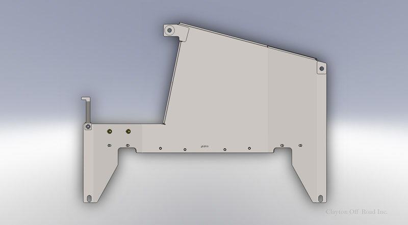 Clayton Transfer Case Skid Plate  - JK 2007-11