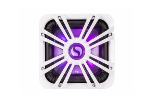 Kicker 10in Square White LED Grille 