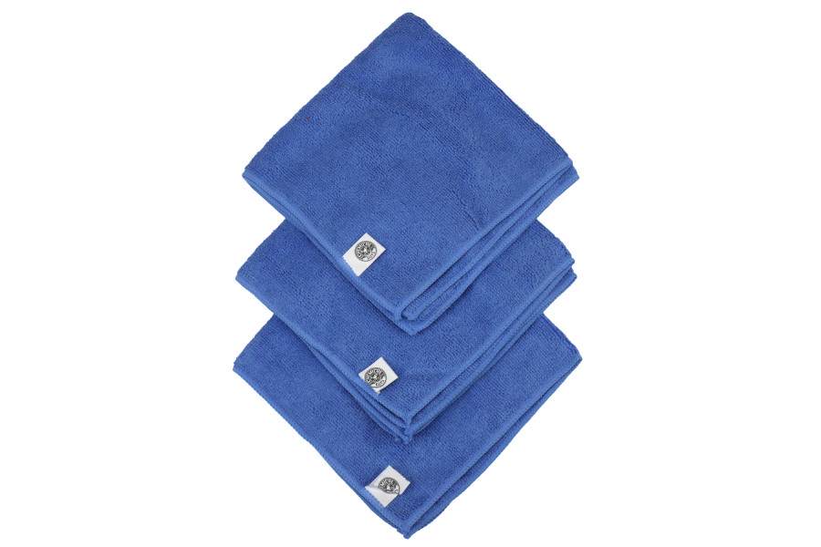 Chemical Guys Ultra Fine Microfiber Towels 3 Pack Blue