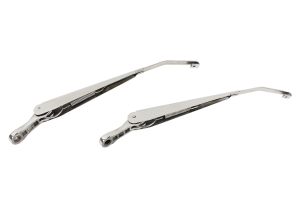 Kentrol Windshield Wiper Arm Set - Polished Silver  - JK 