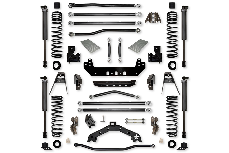 Rock Krawler 3.5in X Factor X2 'No Limits' Long Arm Stage 1 Lift Kit Stage w/ Shocks ( Part Number: JL35X2NL-4DS1)