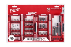 Milwaukee Tool Shockwave Impact Duty Drill and Drive Set - 55PC
