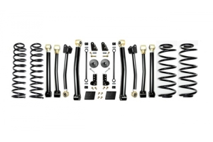 EVO Manufacturing 2.5in Enforcer Lift Kit w/Shock Extensions Stage 4 - JL