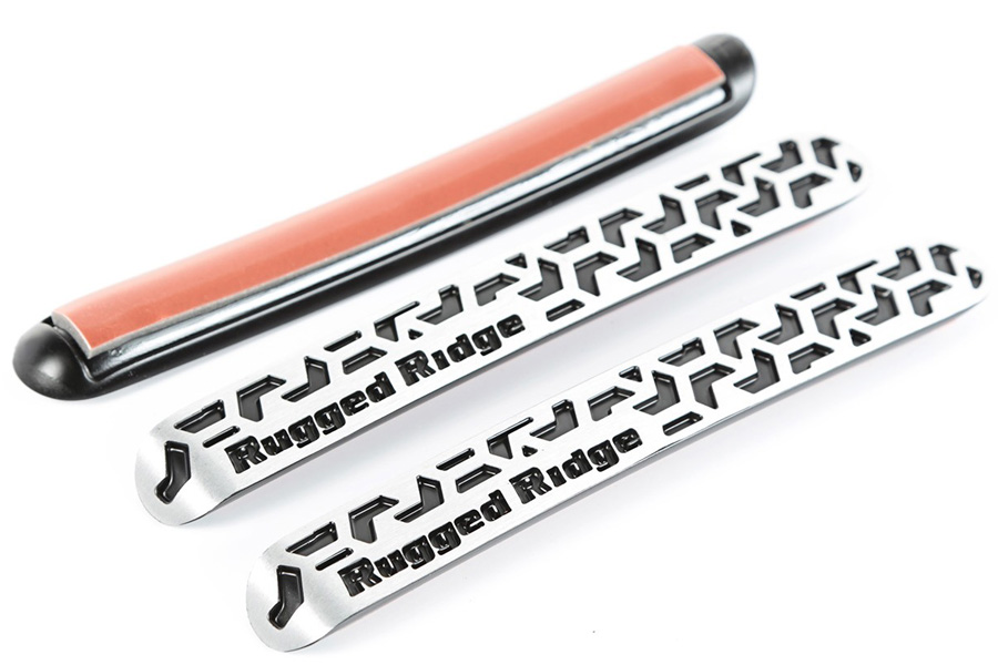 Rugged Ridge Door Handle Inserts, Contrast Tread  - JK 2DR