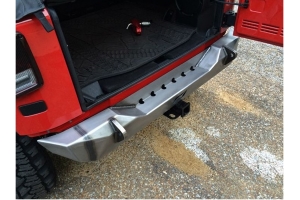 Motobilt Rear Stubby Bumper - Bare Steel  - JK