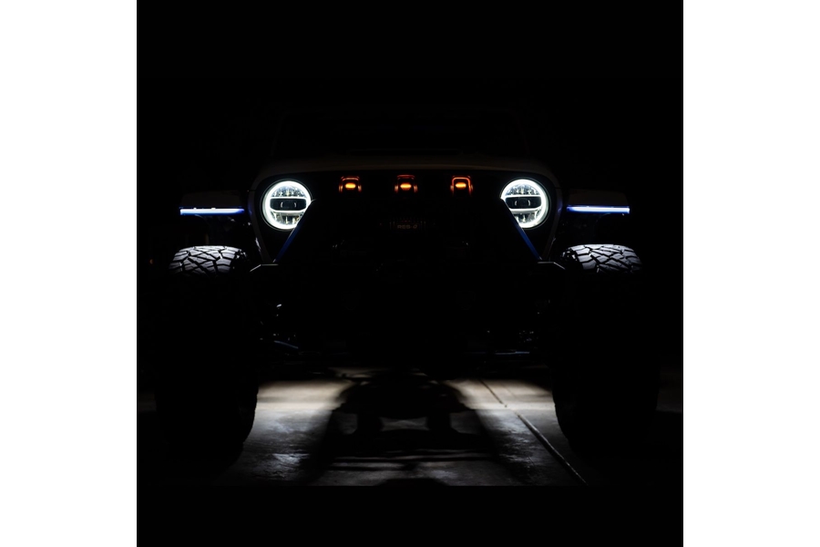 Quake LED HDX Slim DRL Fender Chop Kit - JT/JL Rubicon & Mojave
