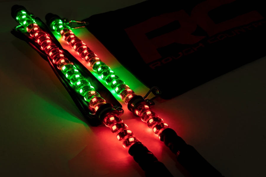 Rough Country Multi-Function UTV LED Whip Lights