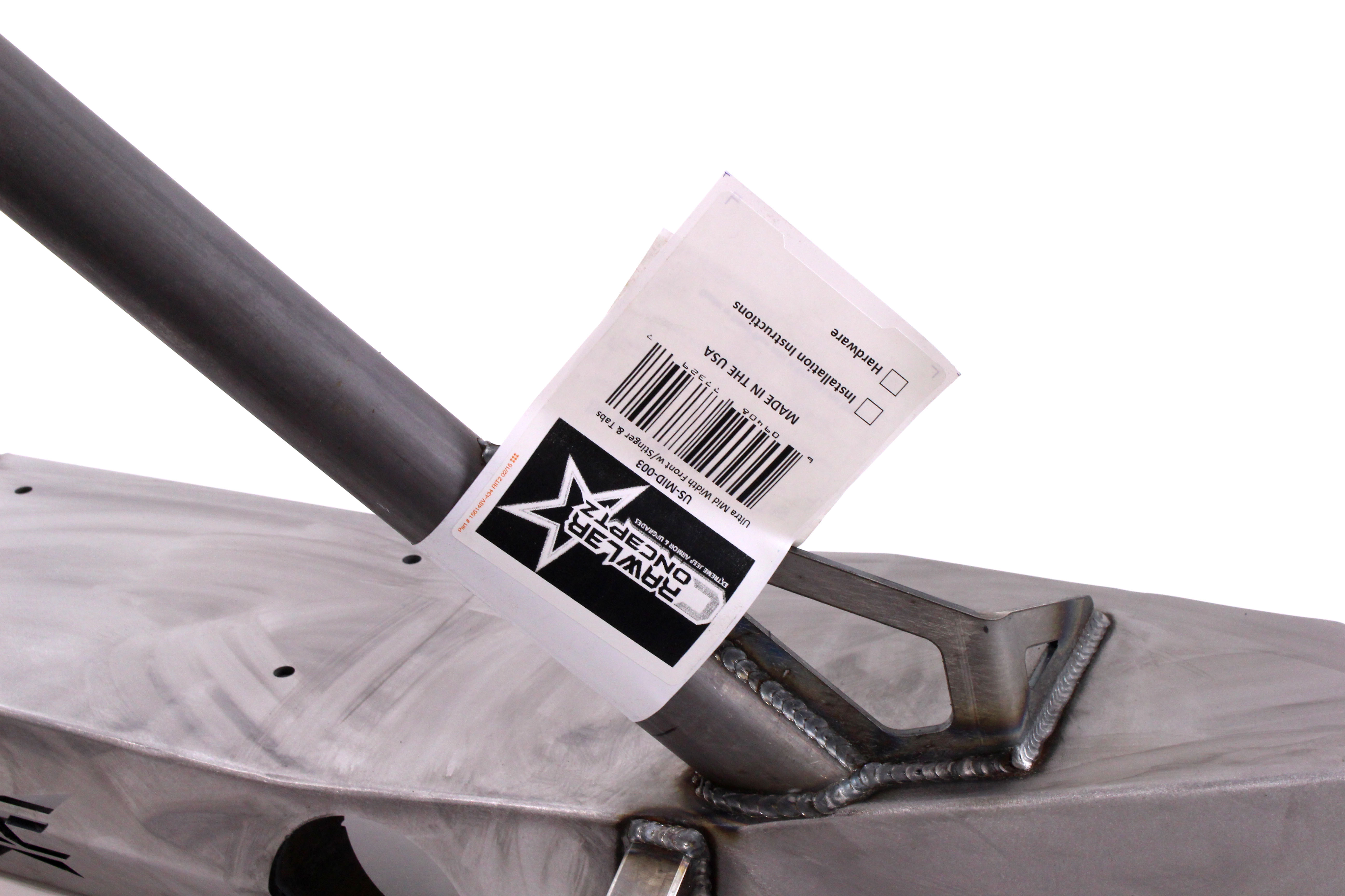 Crawler Conceptz Ultra Series Mid Width Front Bumper w/Stinger And Tabs Bare - JK