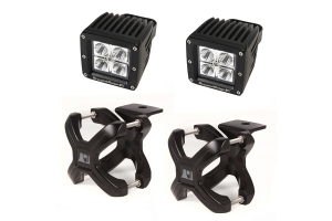 Rugged Ridge Large X-Clamp & LED Light Kit, Black