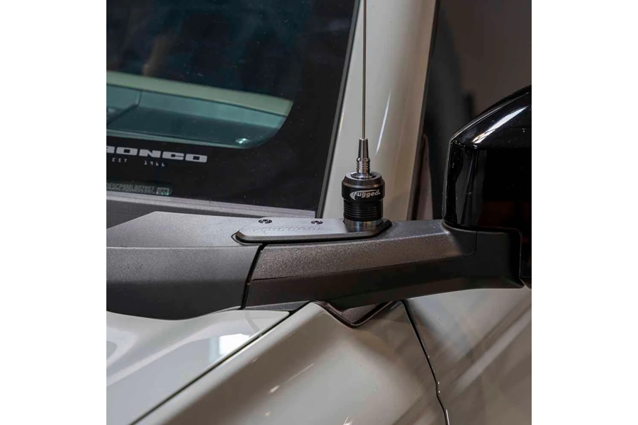 Rugged Radios Antenna Mount Driver Side View Mirror - Bronco 2021+