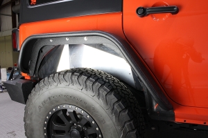 Fishbone Offroad Front and Rear Inner Fenders - Raw Aluminum  - JK 