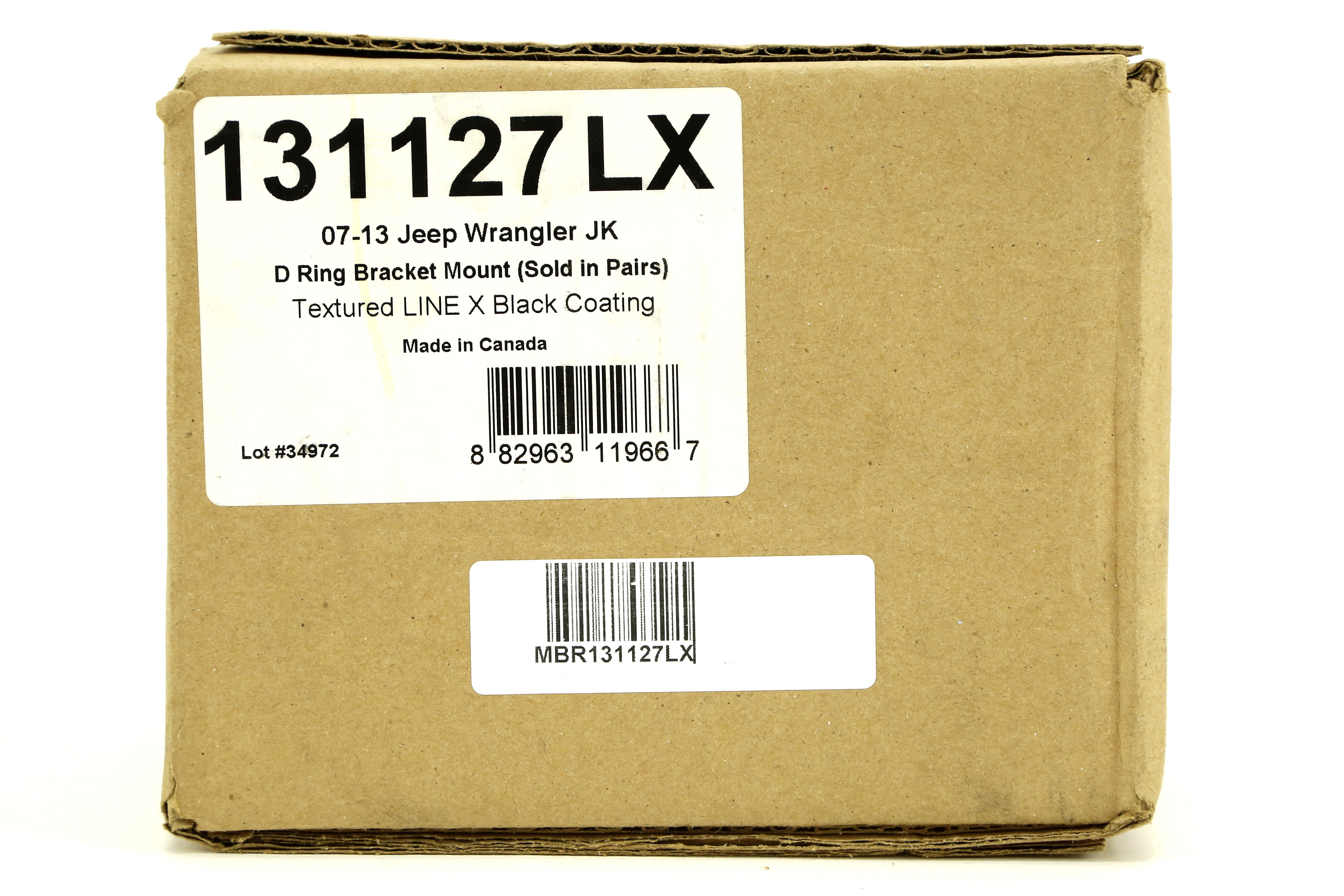 MBRP Off Camber Fabrications D-Ring Mounts LINE-X Coated - JK