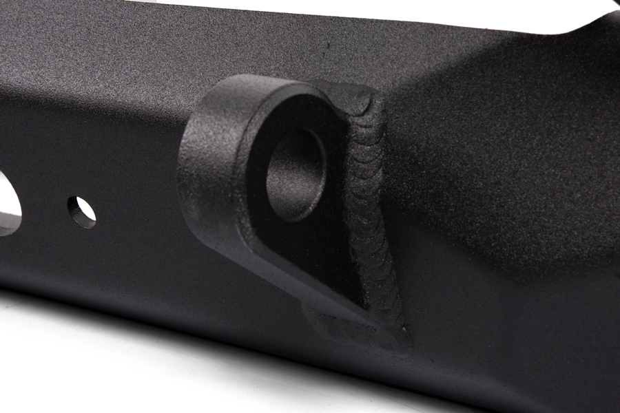 Crawltek Inferno Front Winch Bumper w/ Flat Top Stinger - Black - JK 