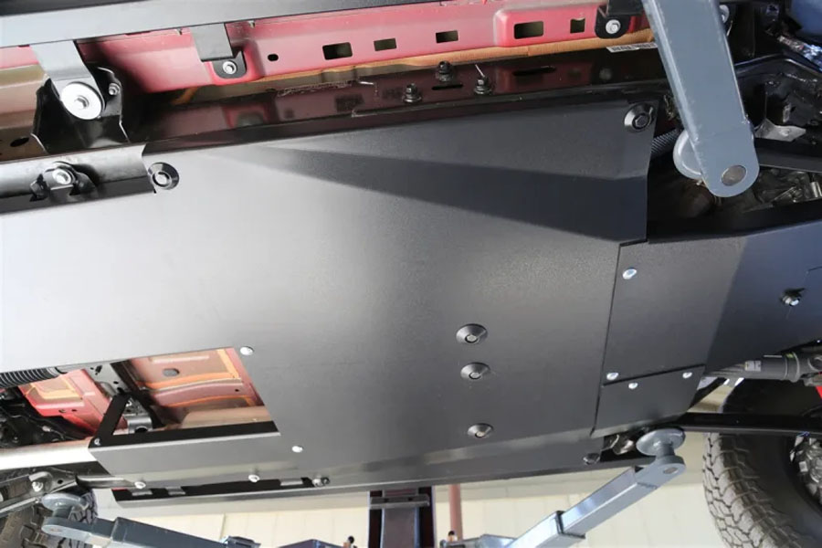 Rock Hard 4x4 Steel Complete Bellypan Skid Plate System w/ Dual Crossmembers - JL 3.6L 4DR