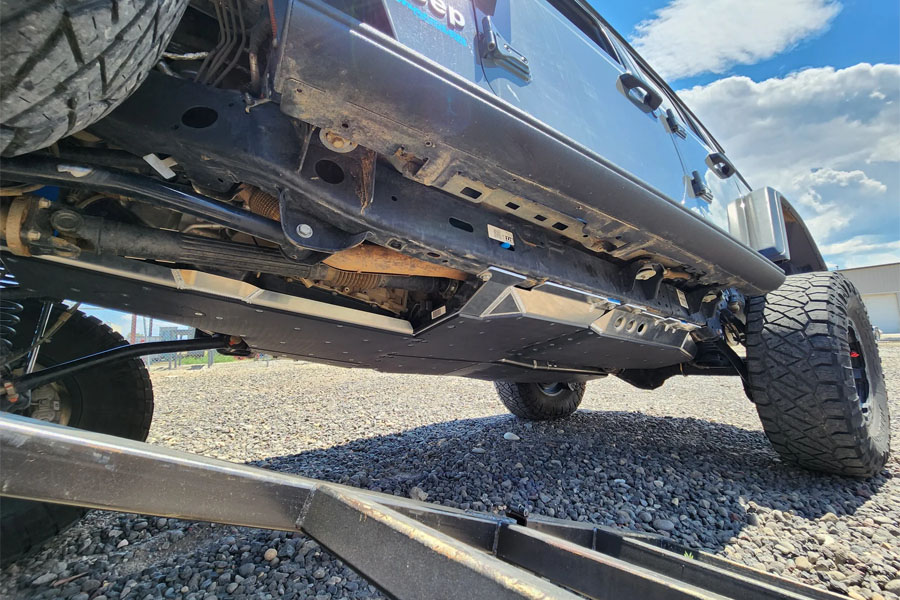 Next Venture Motorsports Aluminum Belly Skids - UHMW - JL 4XE