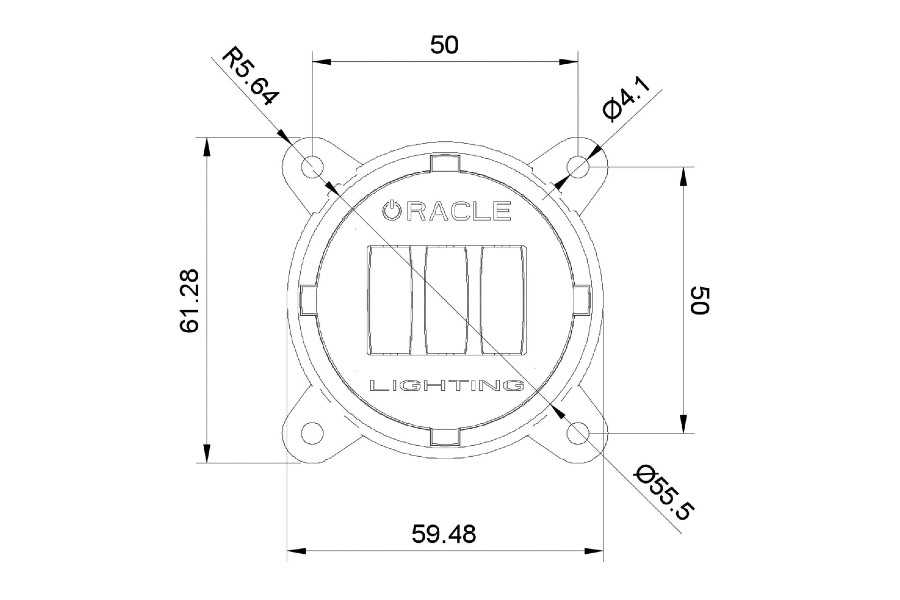 ORACLE Lighting 60mm 15W Fog Beam LED Emitter Module, Yellow