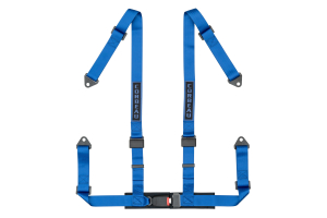 Corbeau 4-Point Harness Belt Blue Bolt-in