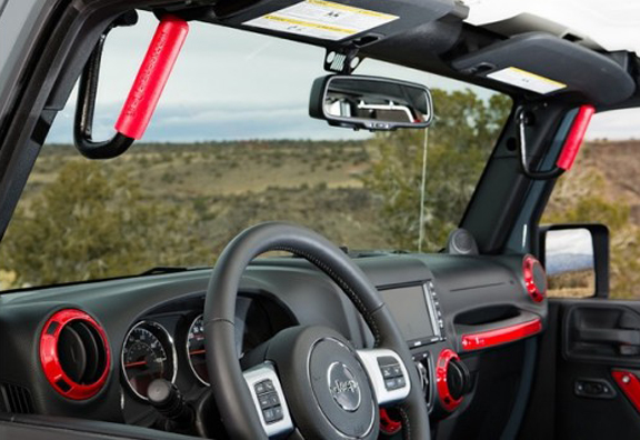WD Automotive Grabars Front Red - JK
