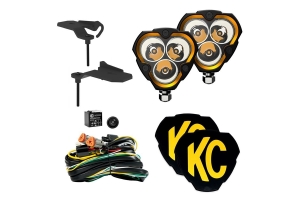 KC HiLiTES Flex ERA 3 2-Light System w/ Mounts - Combo Beam - JT Mojave / JL 392