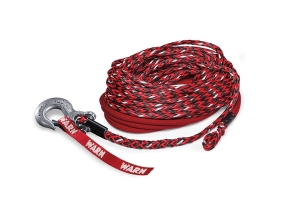 Warn Spydura Nightline Synthetic Rope Assembly w/ Hook, 3/8in x 80ft