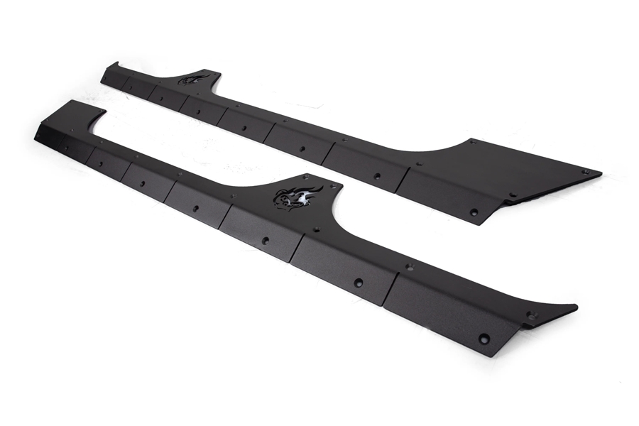 Jeep JK 4Dr Crawltek Rocker Body Cladding Kit Black - Jeep Unlimited ...