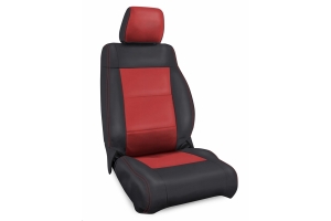 PRP Front Seat Covers, Pair, Black/Red - JK 2011-12
