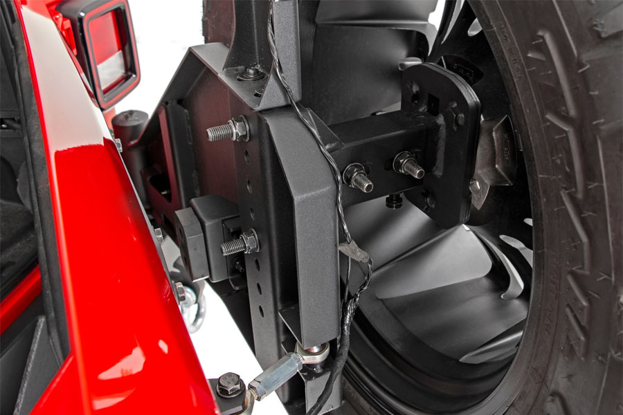 Rough Country Rear Trail Bumper w/ Tire Carrier  - JL