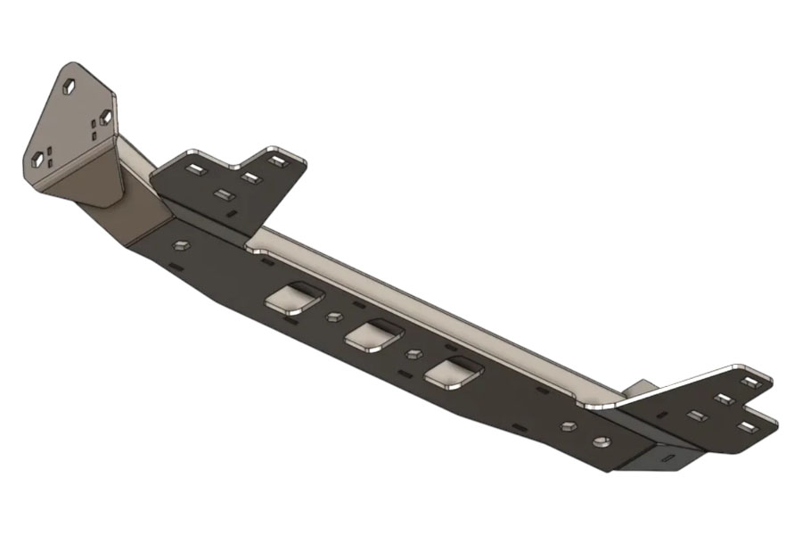 Next Venture Motorsports HD Transmission Crossmember w/ RK Tie-Ins - Silver Zinc Plating - JL