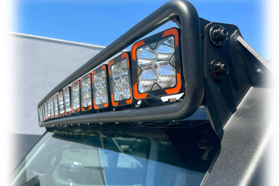 Turn Offroad Baja Windshield Curved Light Mount - JL