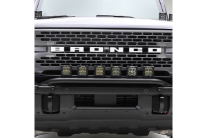 ZROADZ Front Bumper Top LED Bracket Kit w/ White LED Pod Lights  - Bronco 2021+
