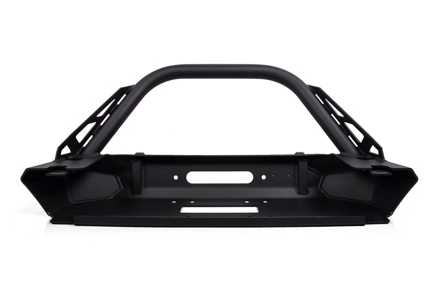 Crawltek Inferno Front Winch Bumper w/ Flat Top Stinger - Black - JK 