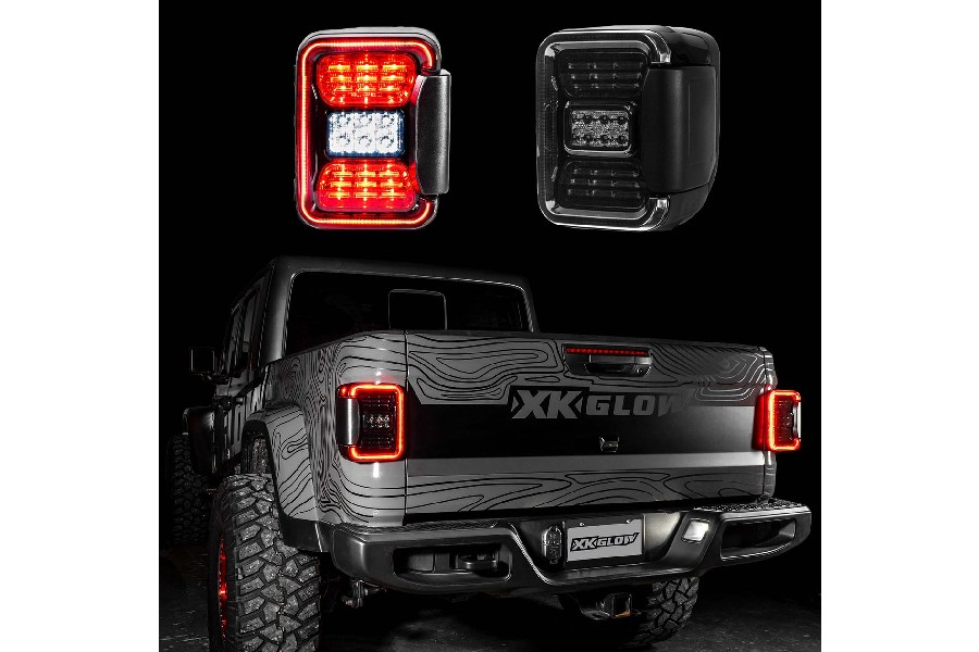 XK Glow LED Taillight w/Brake Turn Reverse - JT