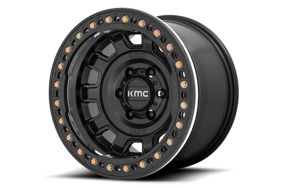 KMC Wheels KM236 Tank Series Beadlock Wheel, 17x9 5x5 - Black - JT/JL/JK