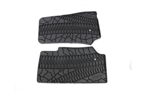 Mopar Front Floor Mats w/ Tire Tread Pattern - JK 2007-13