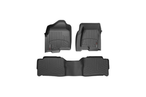 WeatherTech Front and Rear Floorliners Black - 2012-2016 Ford F-250/F-350/F-450/F-550 Super Duty