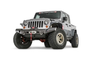 Warn Elite Series Full Width Front Bumper Black - JK