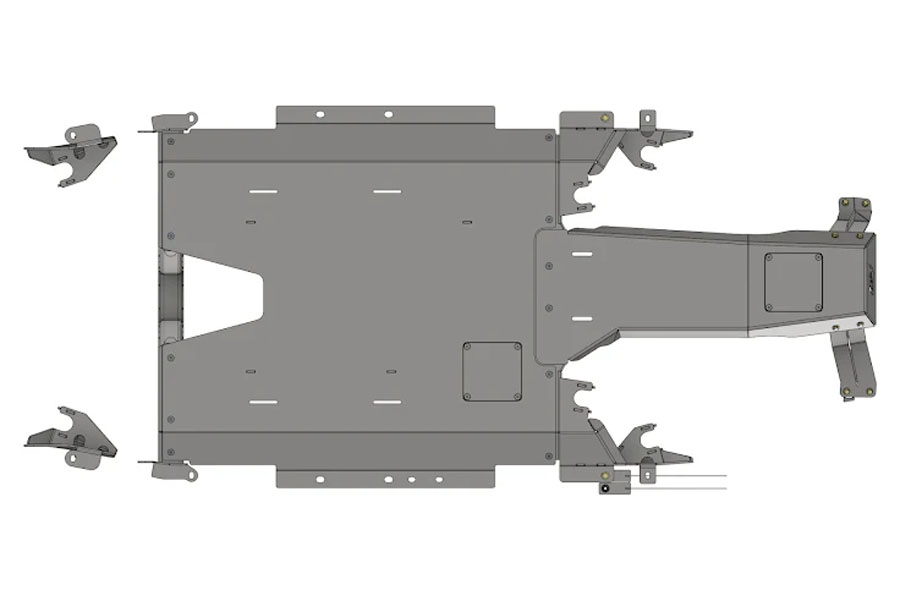 Motobilt Double Triangulated 4 Link Suspension - 2021+ JT 3.6L