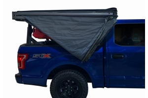 Overland Vehicle Systems Nomadic 270 LT Awning - Passenger Side - Dark Gray w/ Black Cover 