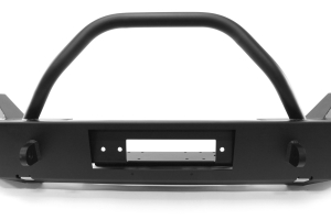 Warn Elite Series Front Bumper w/Tube Grille Guard Black - JK