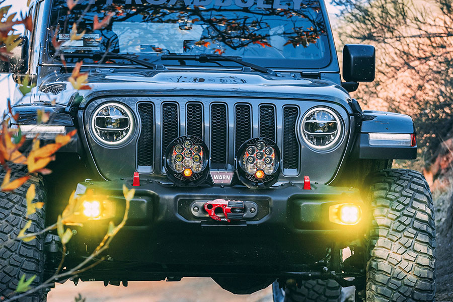 Baja Designs Squadron-R SAE Fog Pocket Light Kit - Amber - JT/JL Rubicon