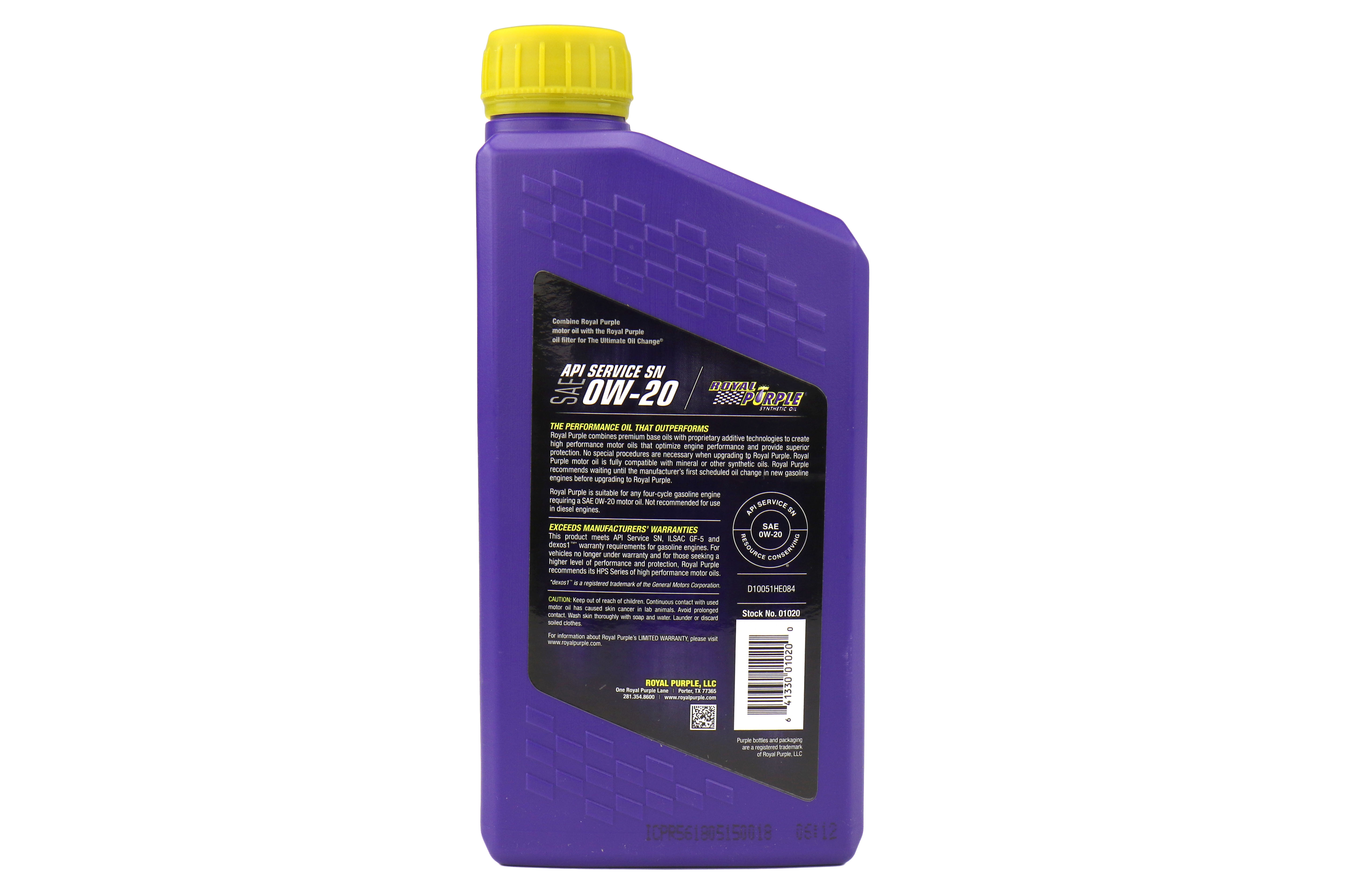 Royal Purple Multi-Grade Motor Oil 0W20 1 Quart
