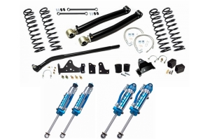 EVO Manufacturing 3in Enforcer Stage 1 Lift Kit w/ Draglink Flip Kit and King 2.5 Shocks - JK 