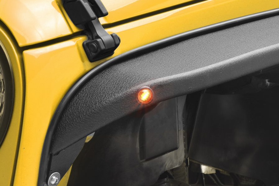 Paramount R-5 Canyon Offroad Fenders, 5.5in Width, Front w/LEDs - JK