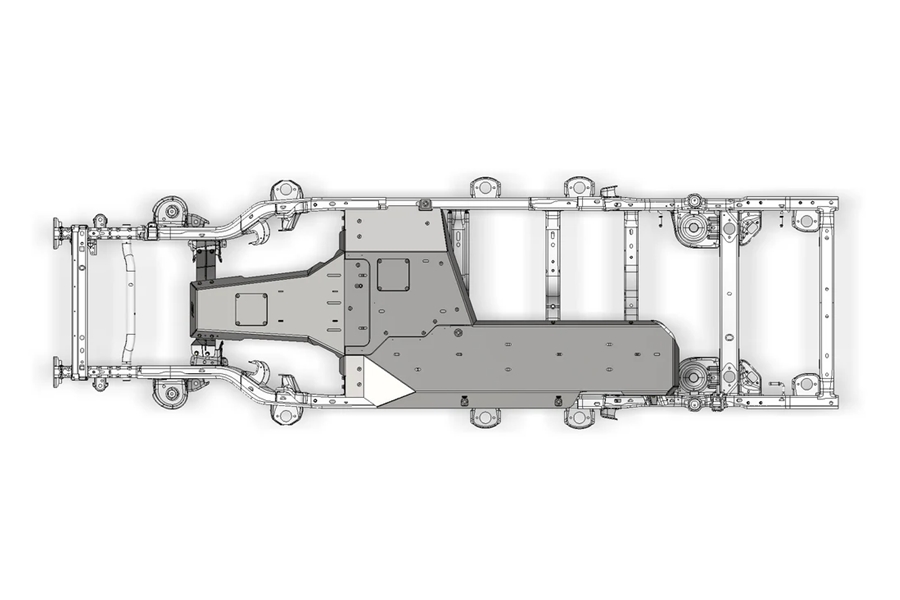 Motobilt Skid Plate System - Bare - JK 4Dr 2007-2011