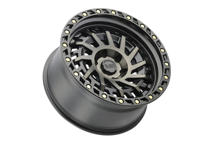 Black Rhino Shredder Wheel, 17x9 5x5 - Matte Black w/ Machined Dark Tint - JT/JL/JK